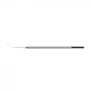 Double ended dissector, with one end 0.7mm wide and one end 1.2mm wide.